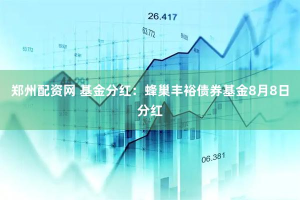 郑州配资网 基金分红：蜂巢丰裕债券基金8月8日分红