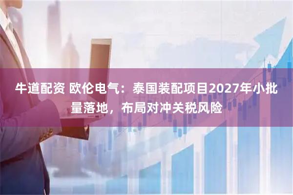 牛道配资 欧伦电气：泰国装配项目2027年小批量落地，布局对冲关税风险